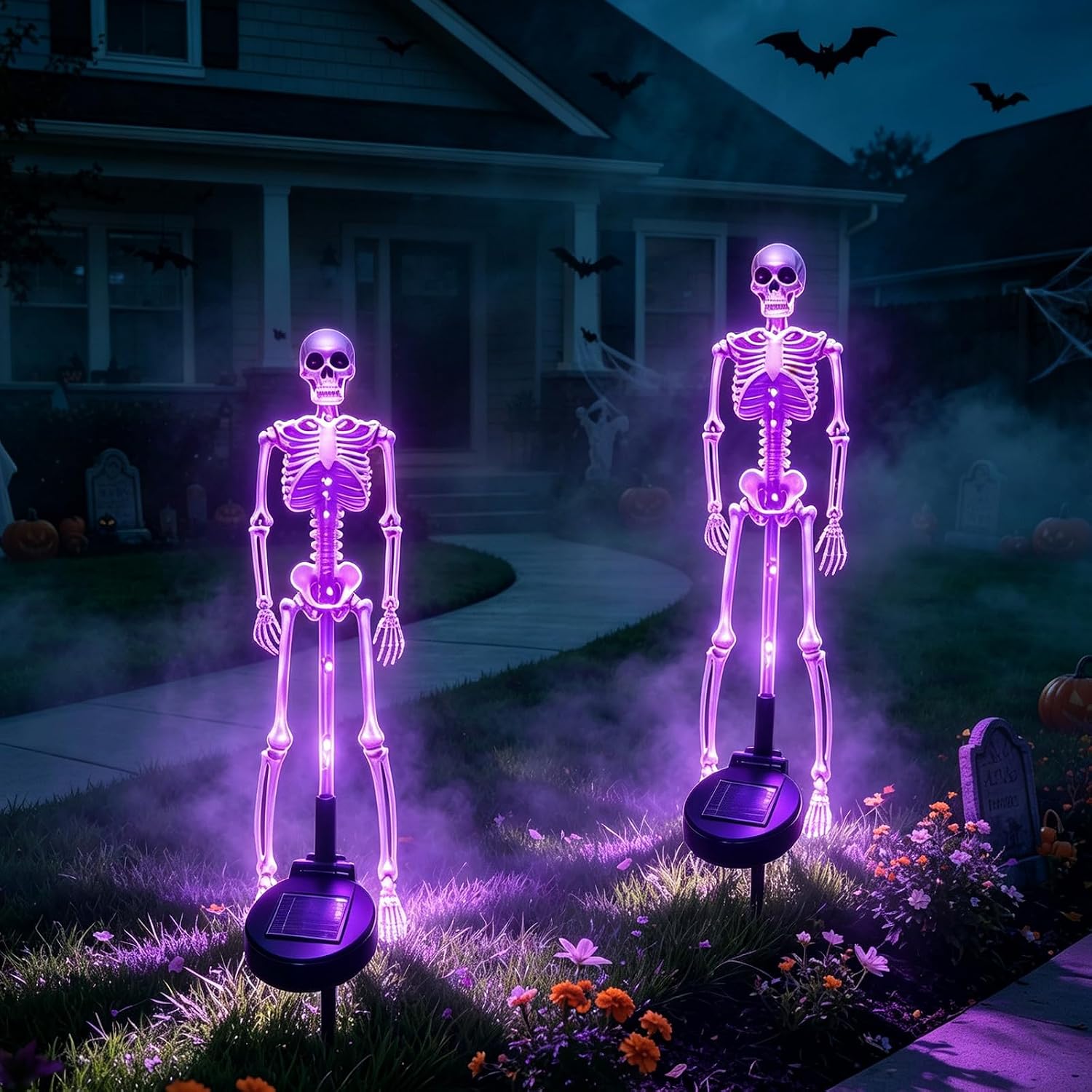 Lighting Decor House - Halloweenowa dekoracja świetlna w kształcie szkieletu