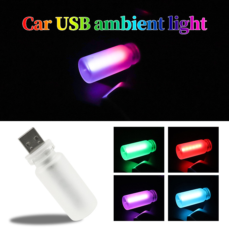 Lighting Mcqueen Bedroom Decor - Samochodowa lampka nocna USB, dotykowa, ściemnialna,