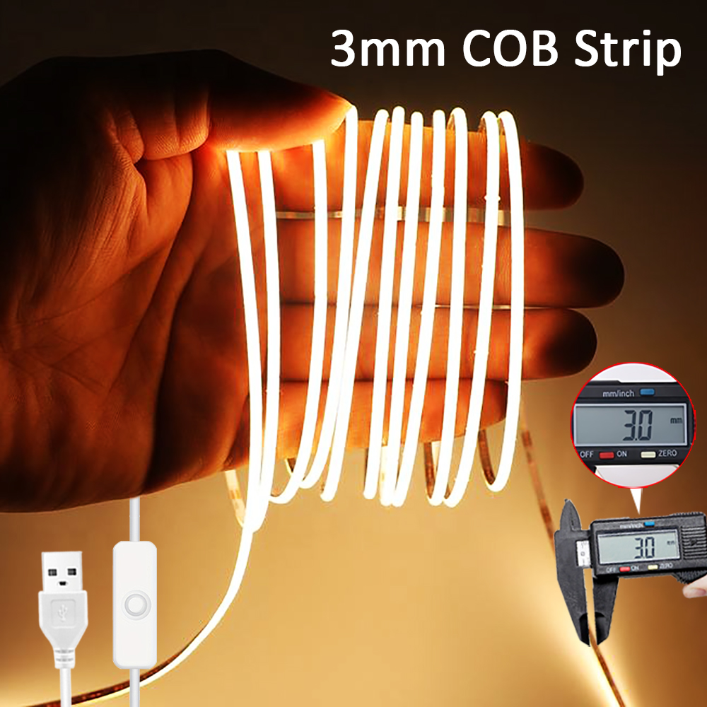 Decor Lighting Hours - 3mm Ultra Cienka Taśma LED COB