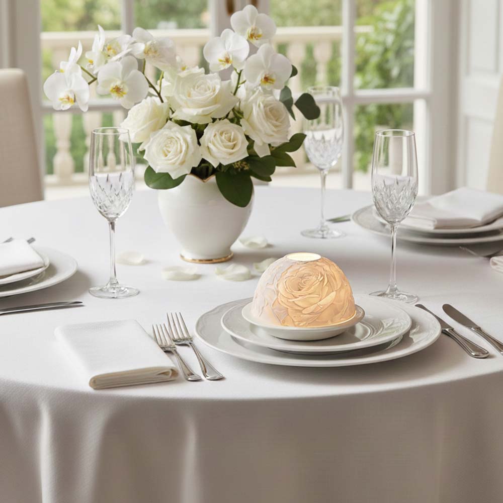 Elegancki porcelanowy świeczni – Lighting Decor Wedding recenzja i cena