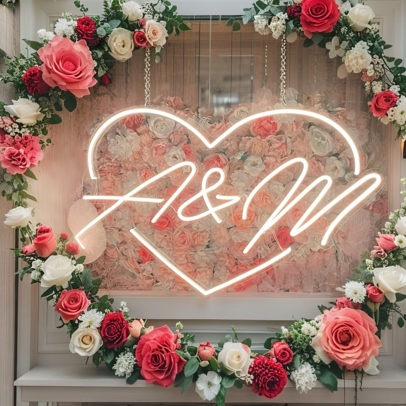 Neon LED w kształcie serca z i – Lighting Decor Wedding recenzja i cena