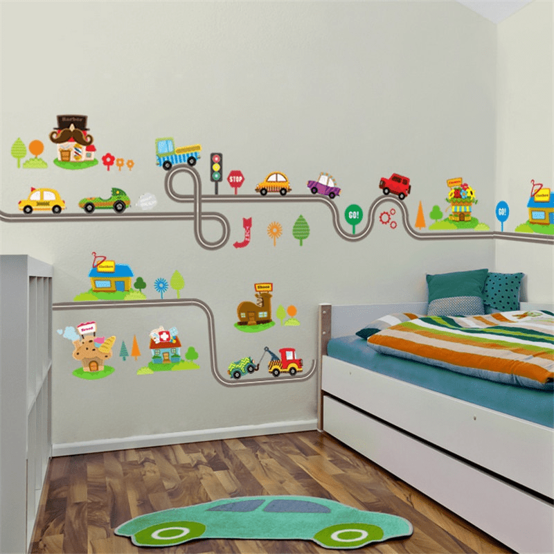 2 szt./partia Naklejki ścienne – Lighting Mcqueen Bedroom Decor recenzja i cena
