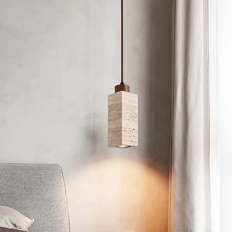 Drewniane lampy wiszące z kami – Lighting Room Decor Items recenzja i cena