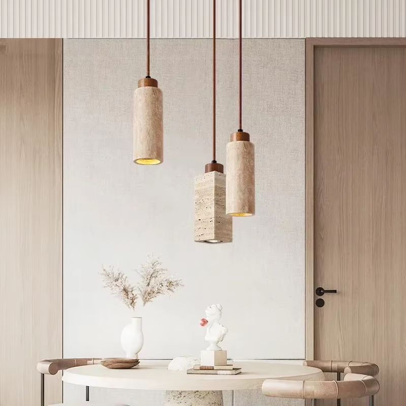 Drewniane lampy wiszące z kami – Lighting Room Decor Items recenzja i cena