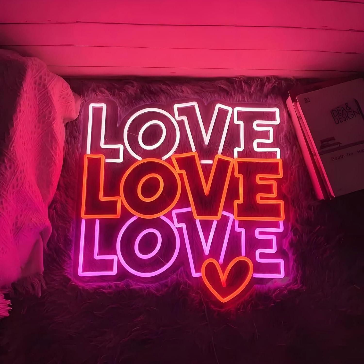Neonowy znak miłosny, ściemnia – Lighting Decor Wedding recenzja i cena