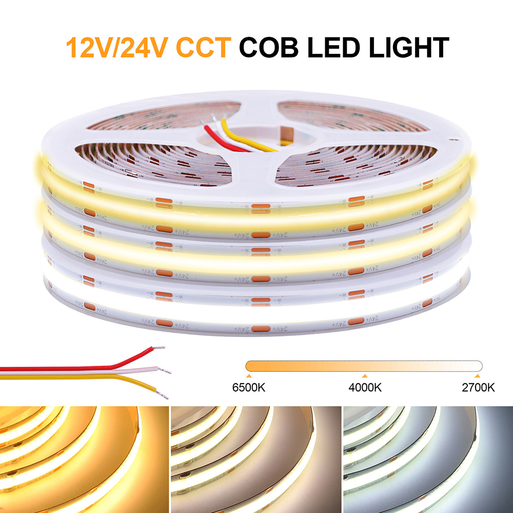 12V 24V COB CCT Led Strip Ligh – Decor Lighting Hours recenzja i cena