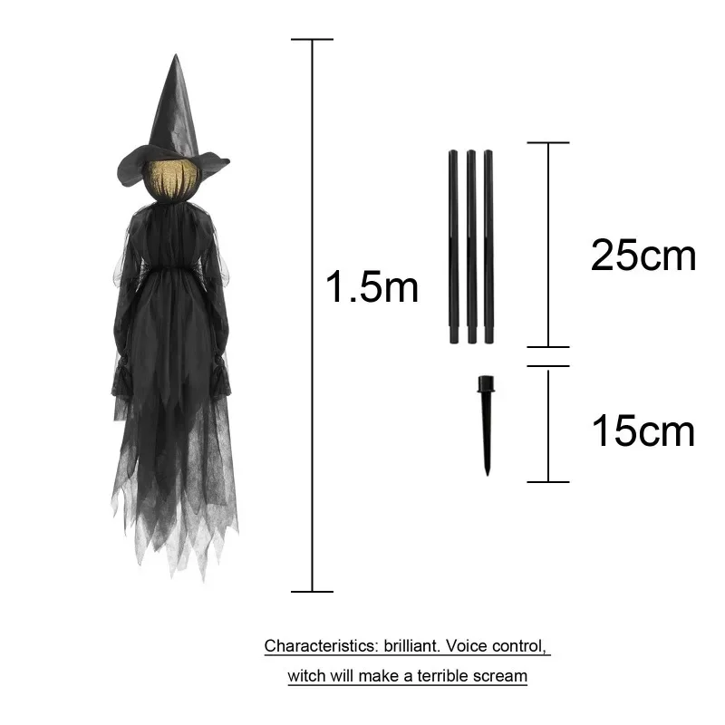 Dekoracja Halloween: Wiedźma t – Lighting Decor House recenzja i cena
